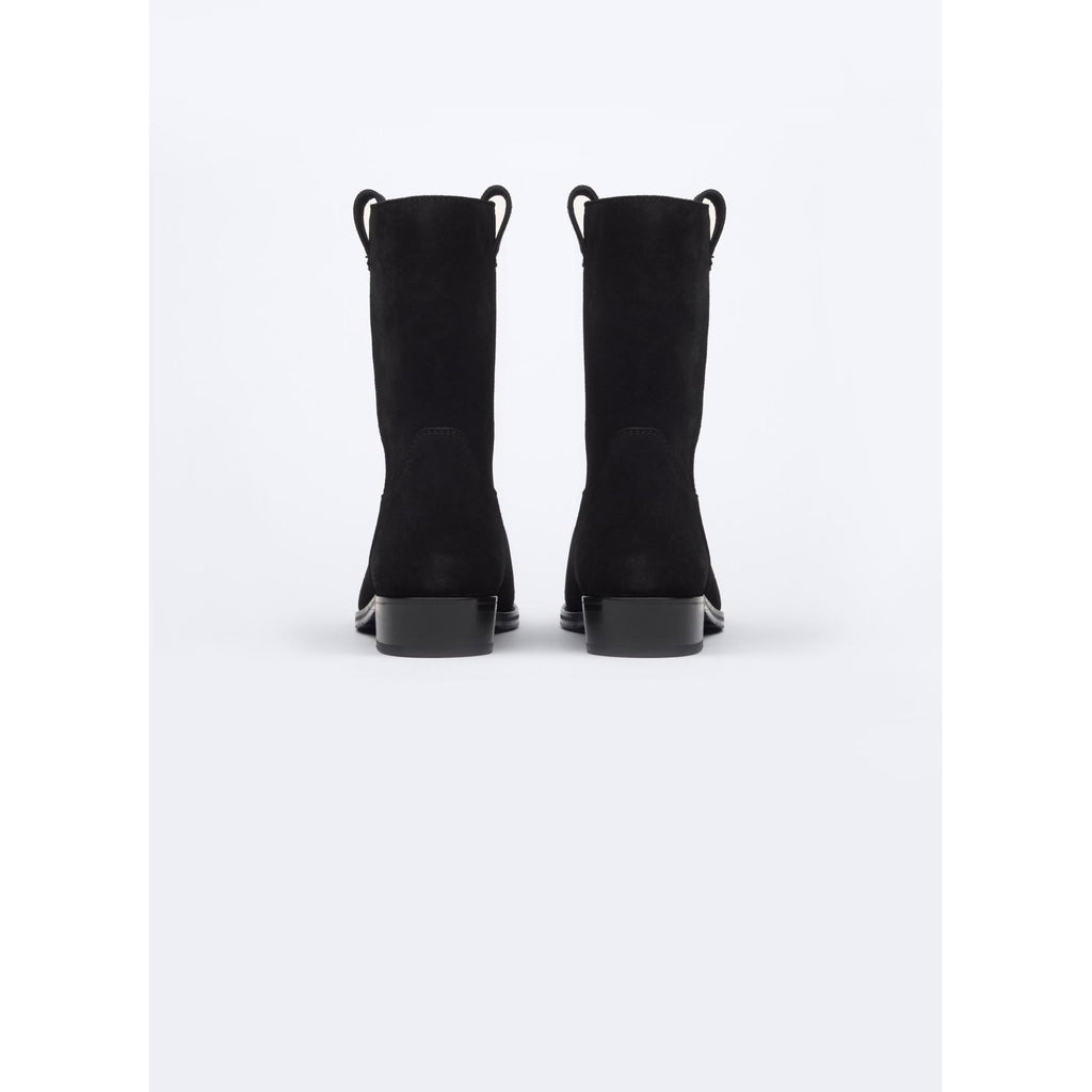 Fursac - Bottes Style Camarguaises En Croûte De Cuir - Noir