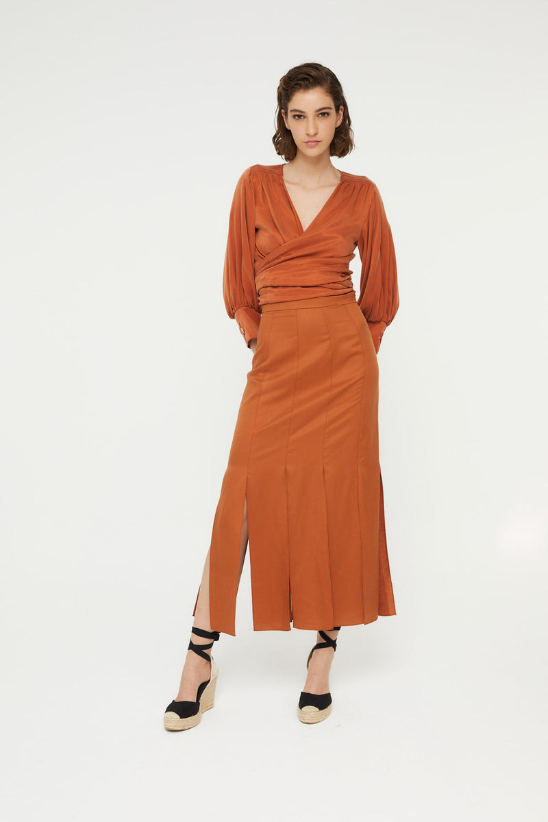 Jupe Brides Lin Caramel