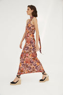 Robe Dos Nu Fleuri Nude