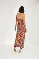 Robe Dos Nu Fleuri Nude