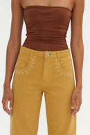 Jean Coachella Sergé Ocre