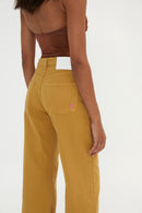 Jean Coachella Sergé Ocre