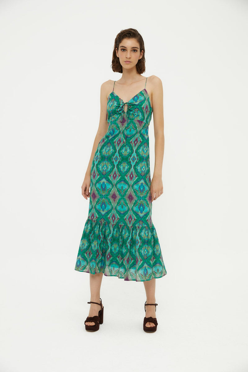 Robe Ibiza Indienne Vert