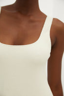 Maillot De Bain Froissé Blanc