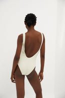 Maillot De Bain Froissé Blanc