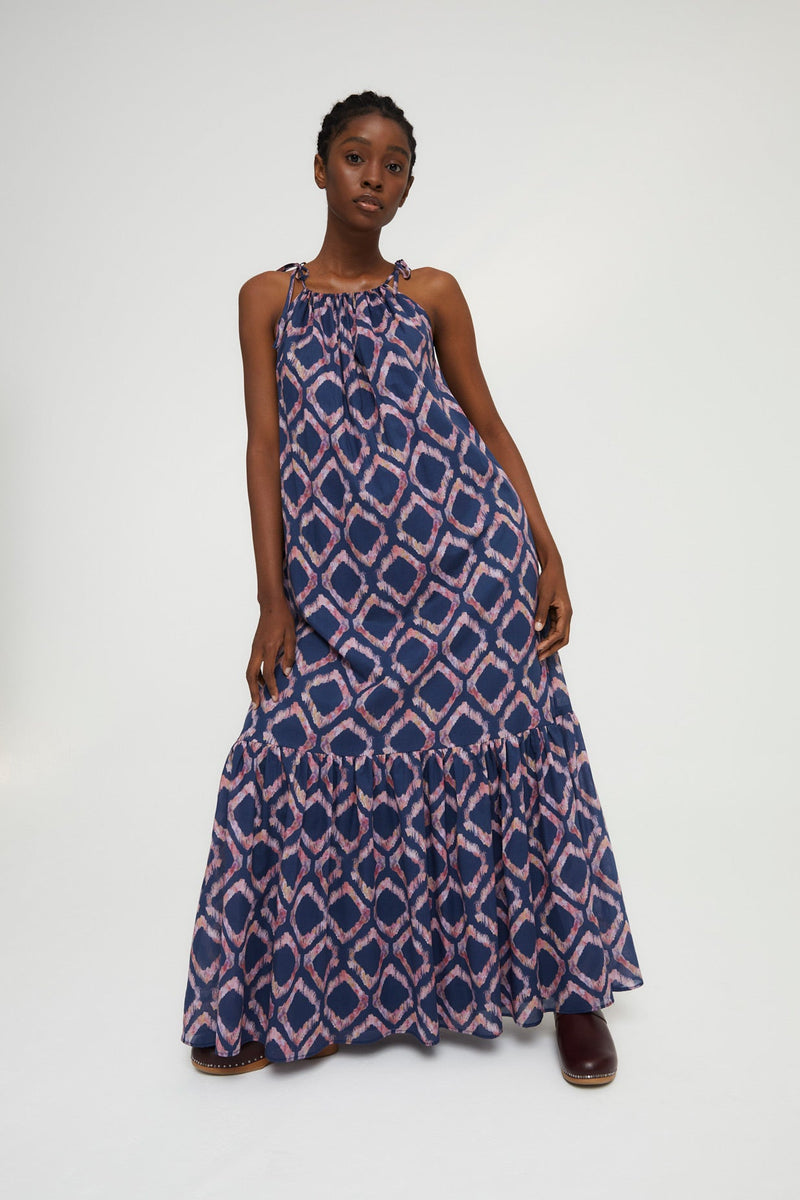 Robe Escal Ajouré Bleu