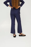 Pantalon Eighties Crop Diplomatique Bleu