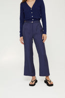 Pantalon Eighties Crop Diplomatique Bleu