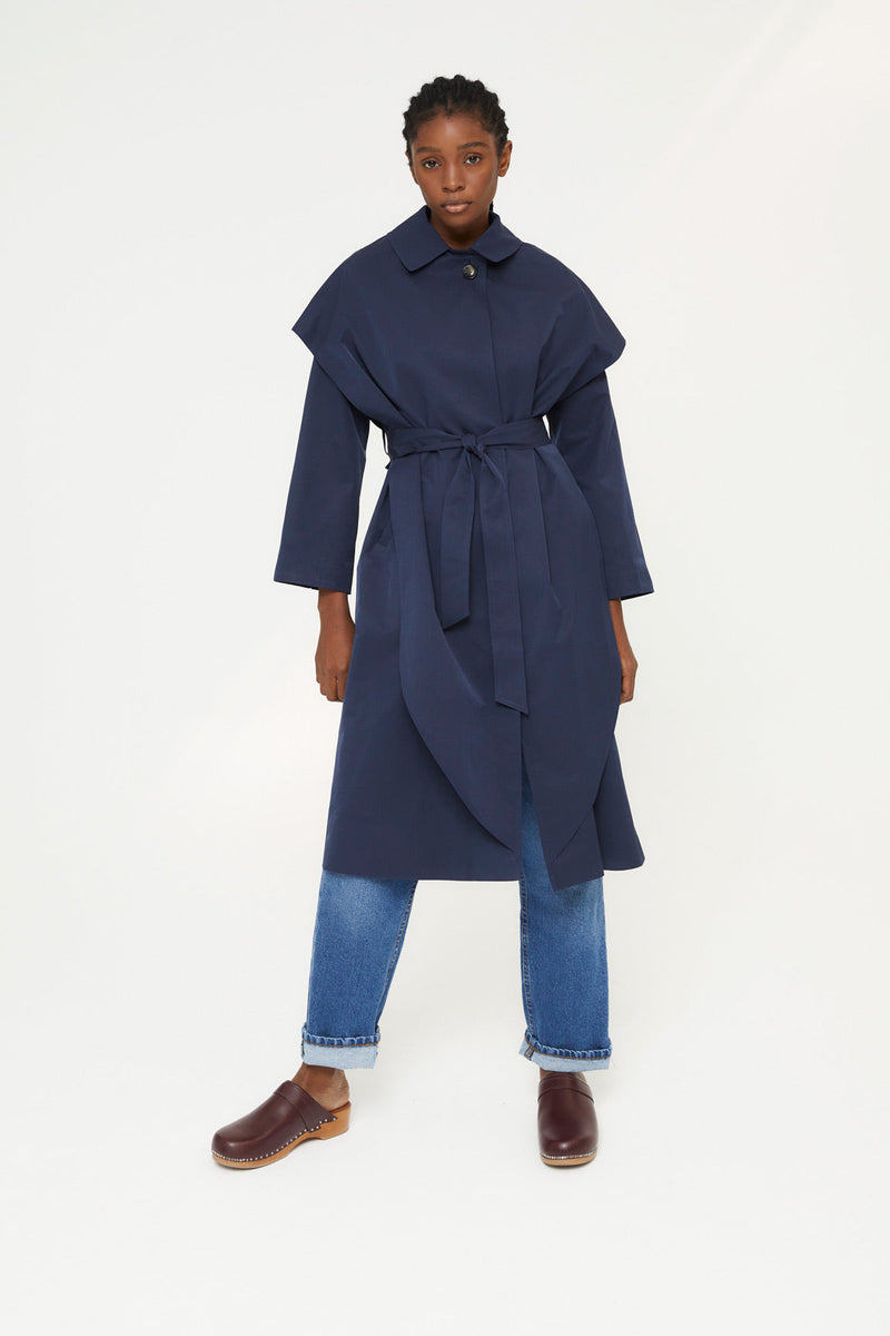 Trench Cape Pluie Marine