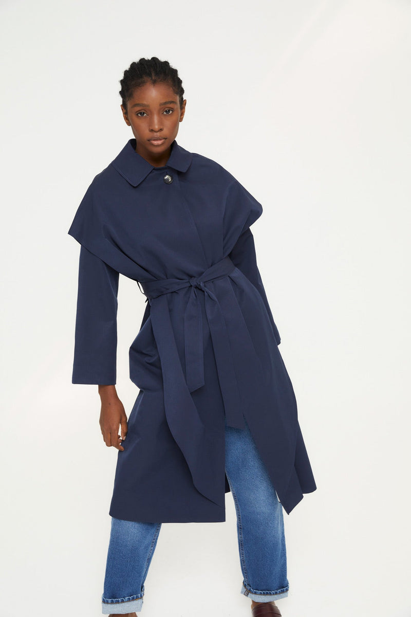 Trench Cape Pluie Marine