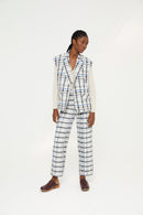 Pantalon Bruno Carreaux Bleu