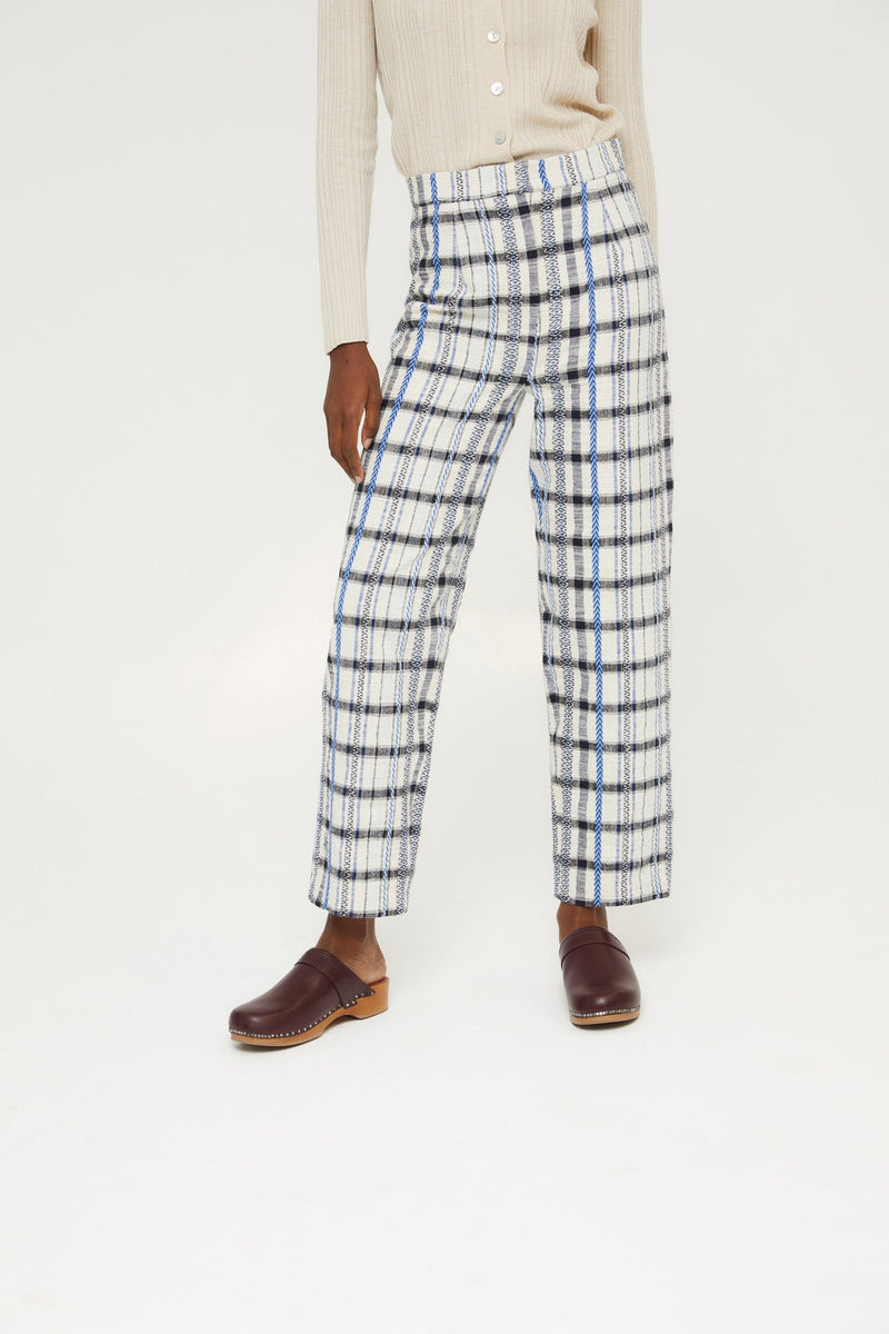 Pantalon Bruno Carreaux Bleu