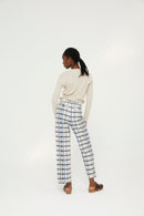 Pantalon Bruno Carreaux Bleu