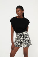 Top Ori Maille Noir