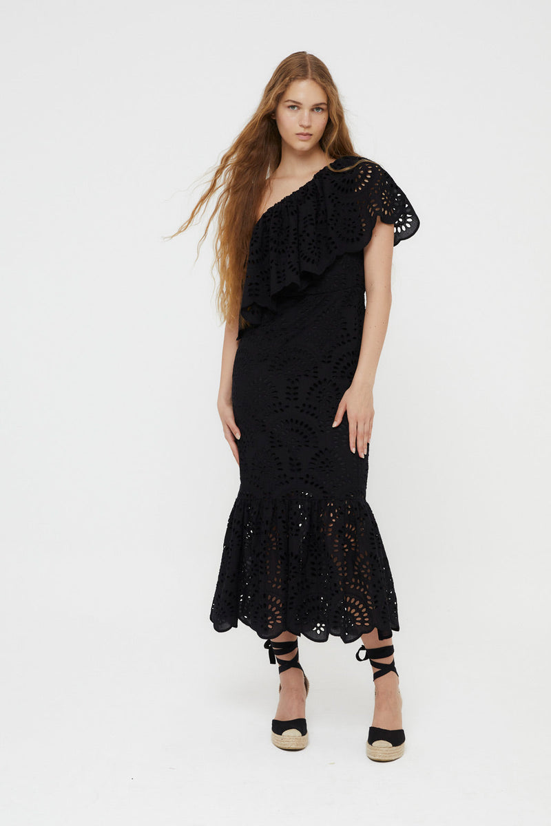 Robe Découpé Découpé Noir