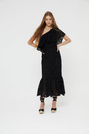 Robe Découpé Découpé Noir
