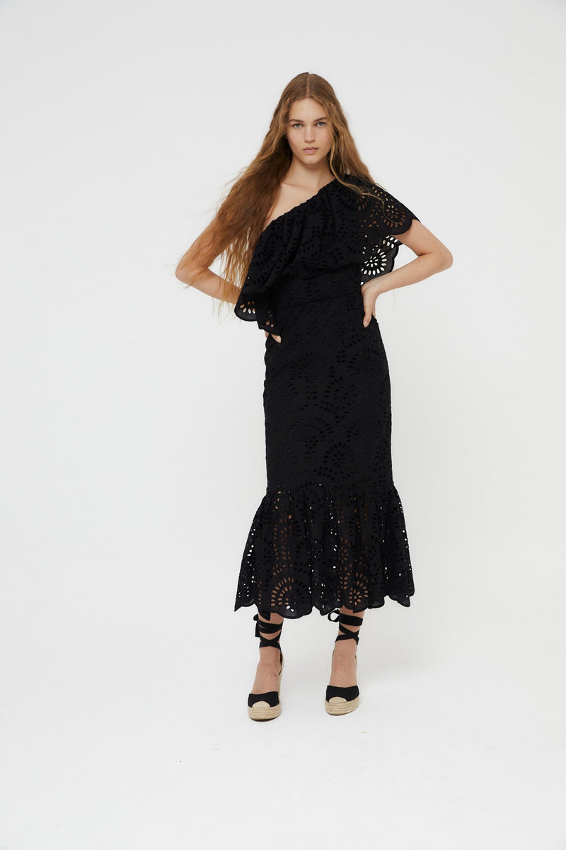 Robe Découpé Découpé Noir