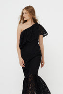 Robe Découpé Découpé Noir