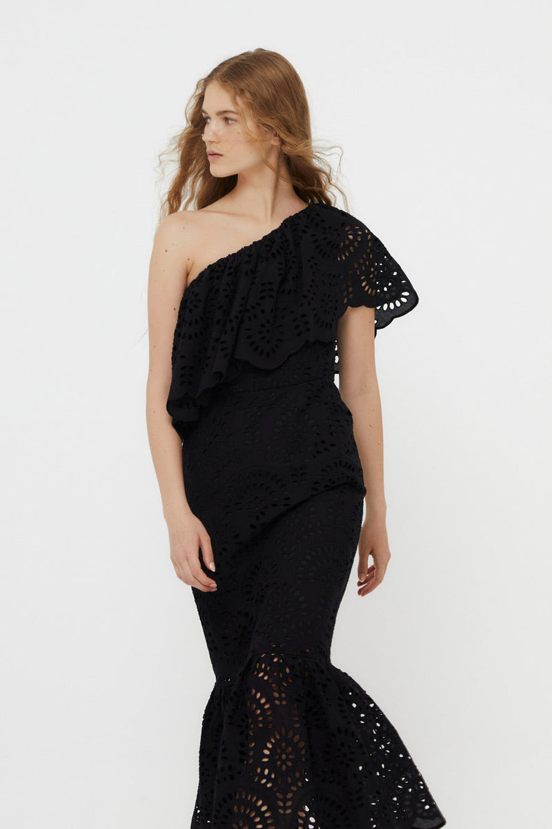 Robe Découpé Découpé Noir