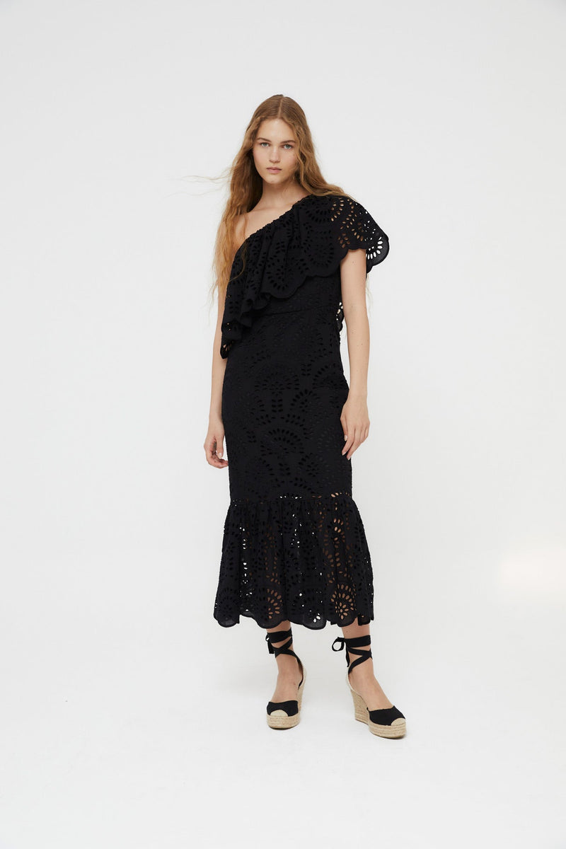 Robe Découpé Découpé Noir