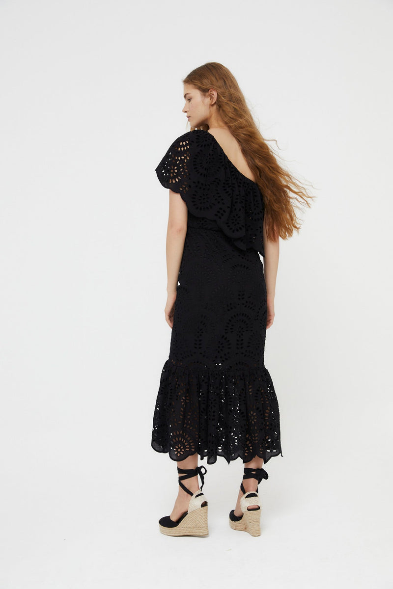 Robe Découpé Découpé Noir