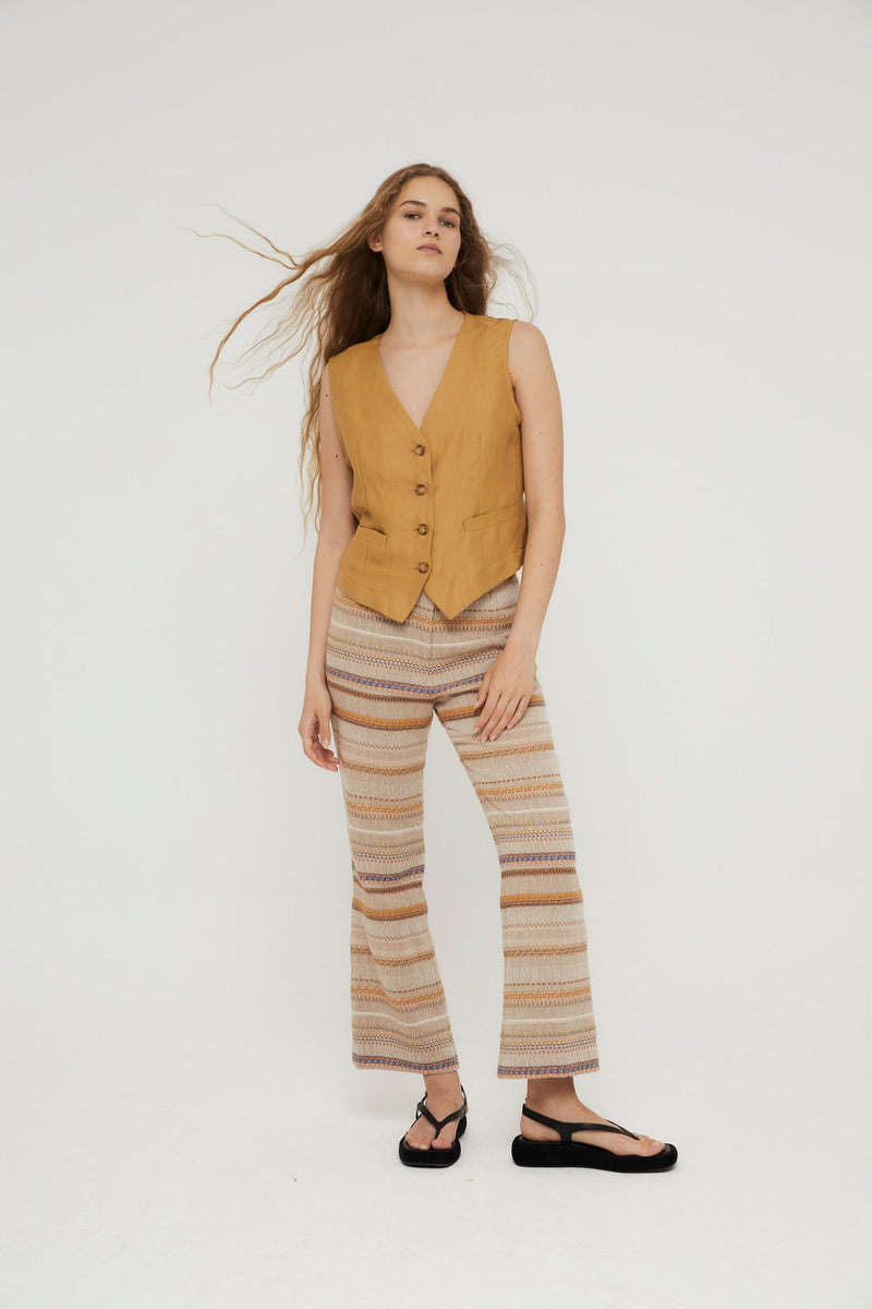 Pantalon Sixties Crop Gobi Nude