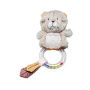 Hochet Ours En Velours Beige