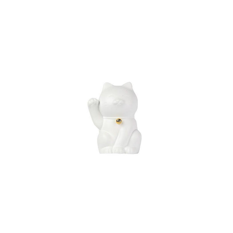 Maneki Neko - LD Studio - 15 Cm - Blanc Mat & Or