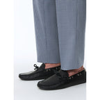 Fursac - Mocasines de piel granulada - Negro - Hombre