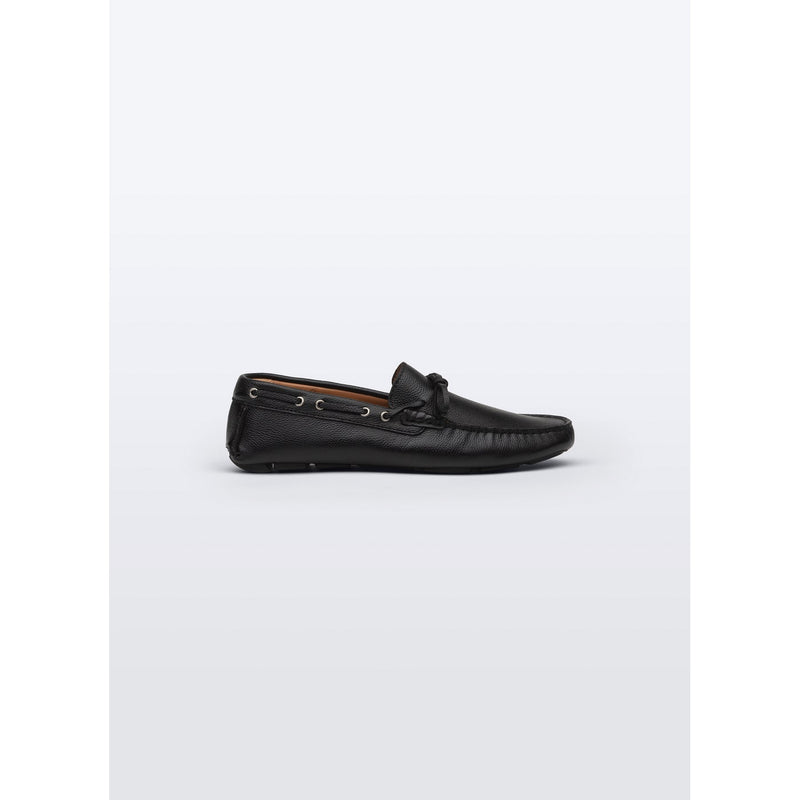 Fursac - Black Grain Leather Loafers