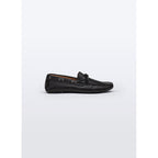 Fursac - Mocasines de piel granulada - Negro - Hombre