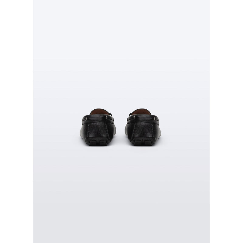 Fursac - Mocassins En Cuir Grainé - Noir - Homme