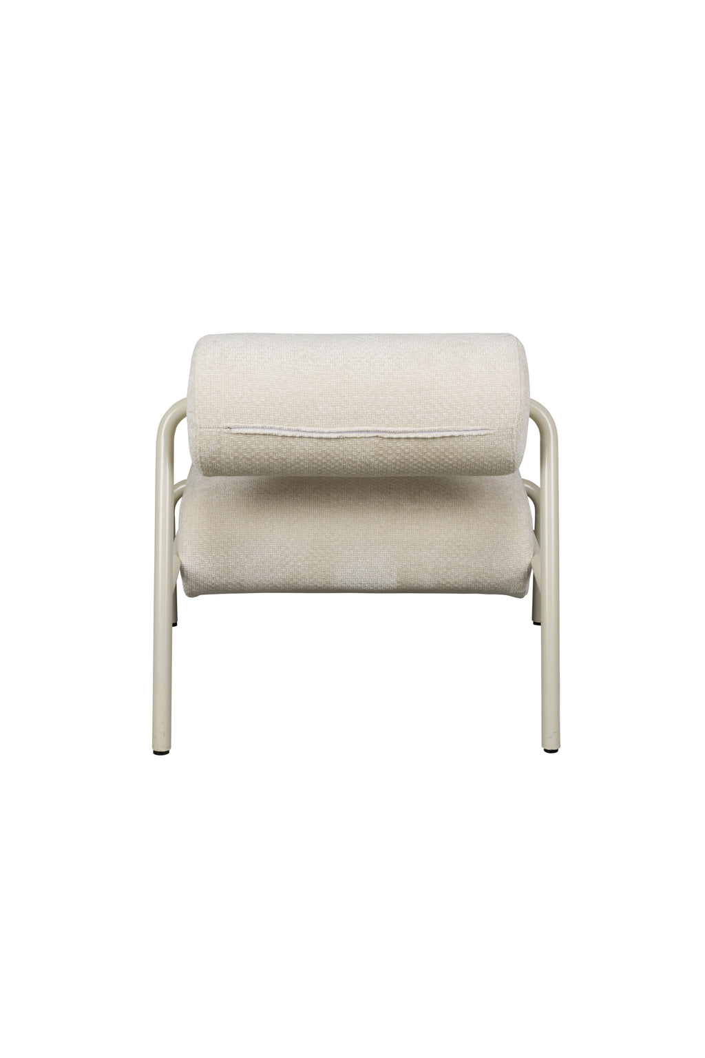 Lekima - Fauteuil lounge - Tissu - Blanc cassé