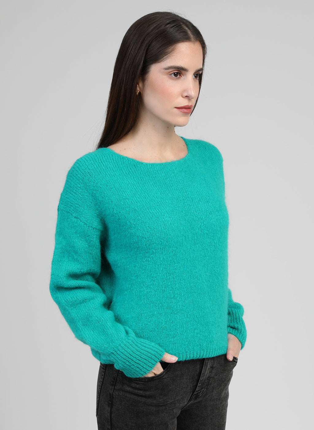 Turkusowy sweter Leboumi