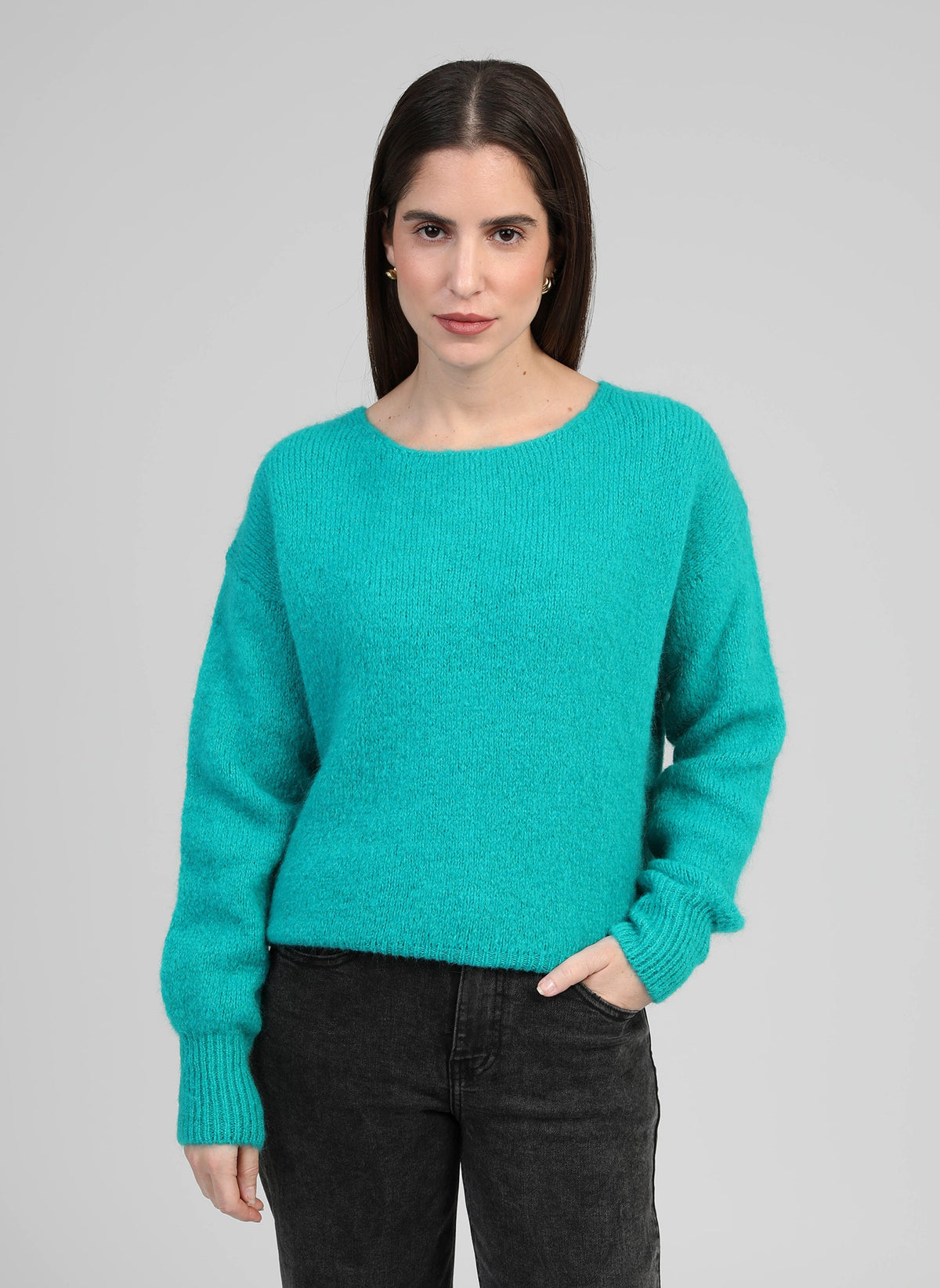 Turkusowy sweter Leboumi