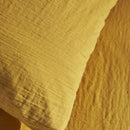 Comforter Set (Cover + Pillowcases) - 100% Cotton Gauze - Ochre