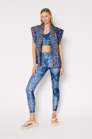 Legging Fleur - Bandana Bleu