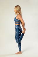Legging Fleur - Bandana Bleu