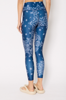 Legging Fleur - Bandana Bleu