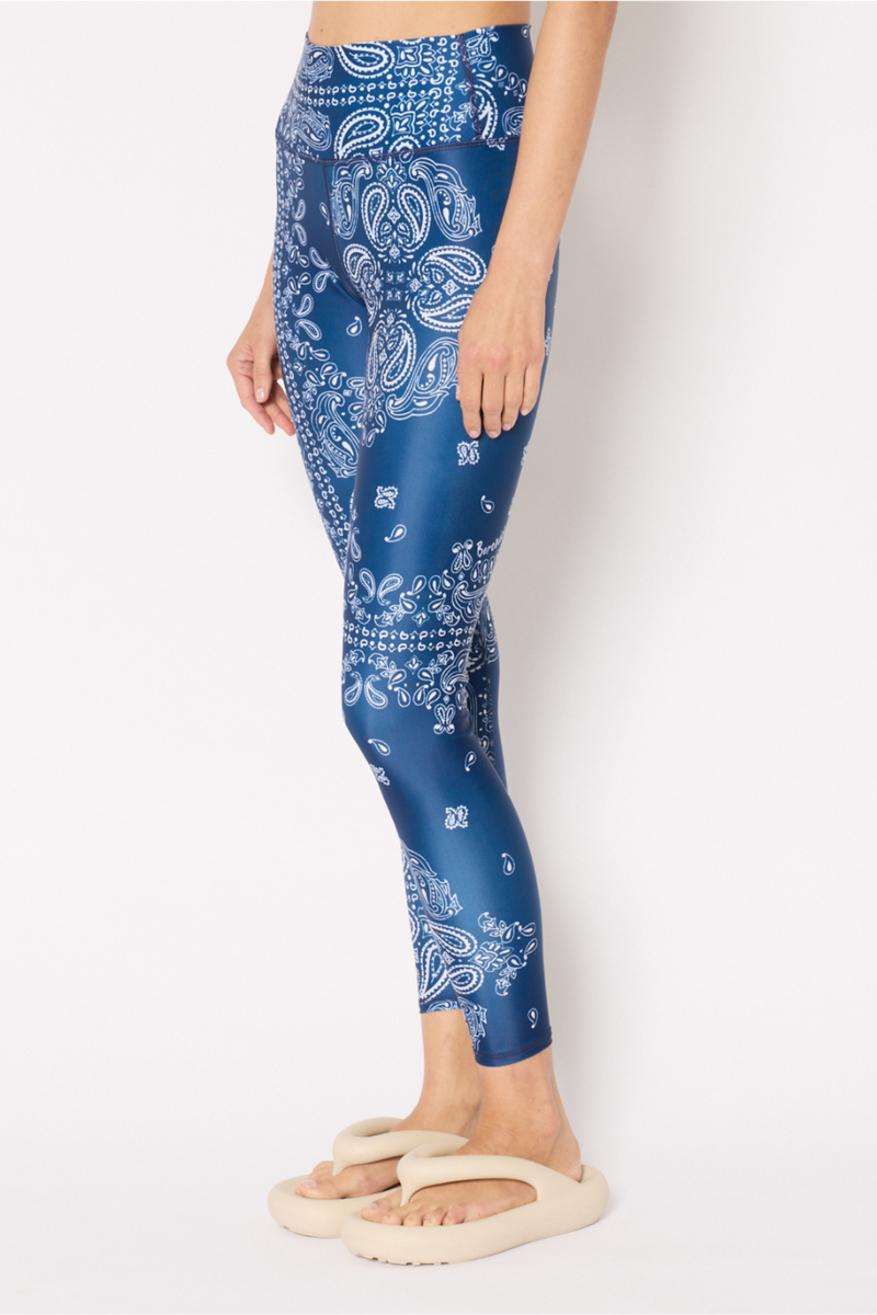 Legging Fleur - Bandana Bleu