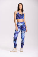 Legging Iris - Bleu Imprimé