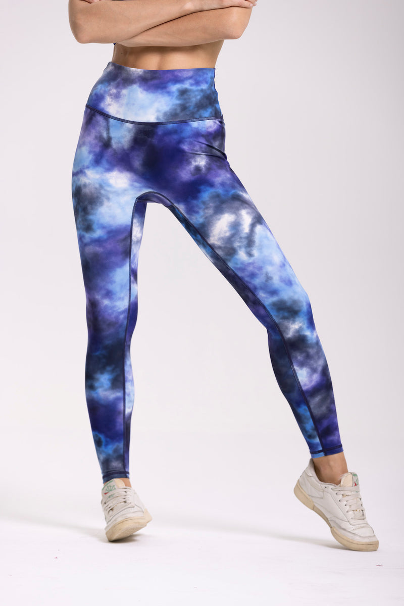 Iris Legging - Printed Blue - Woman