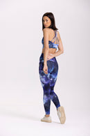 Iris Legging - Printed Blue - Woman