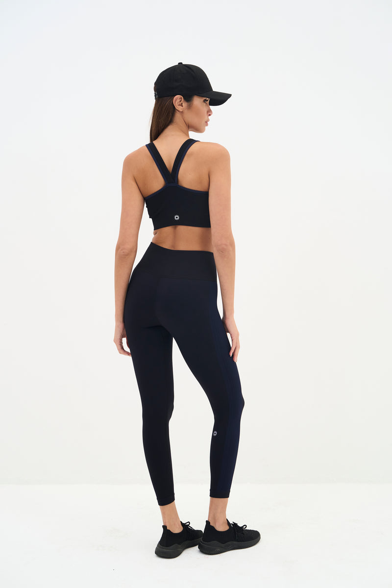 Malte Leggings - Black And Blue - Women