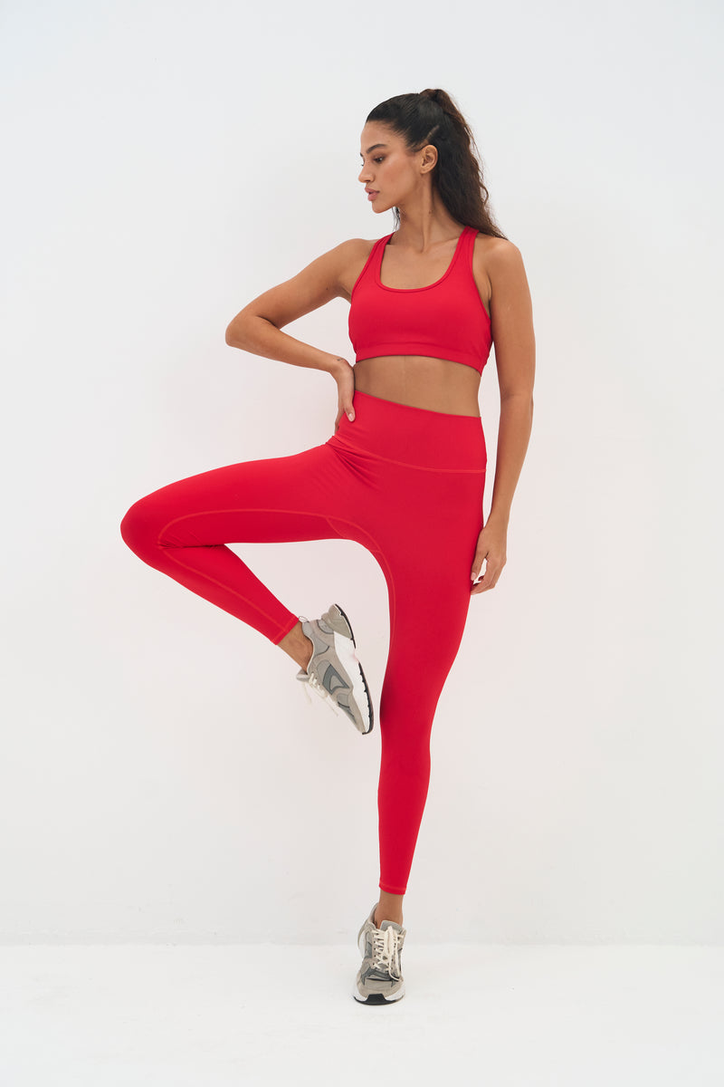 Legging Lotus - Rouge - Femme
