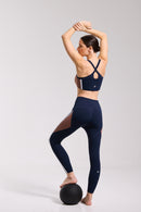 Legging Malte - Bleu/Marron - Femme