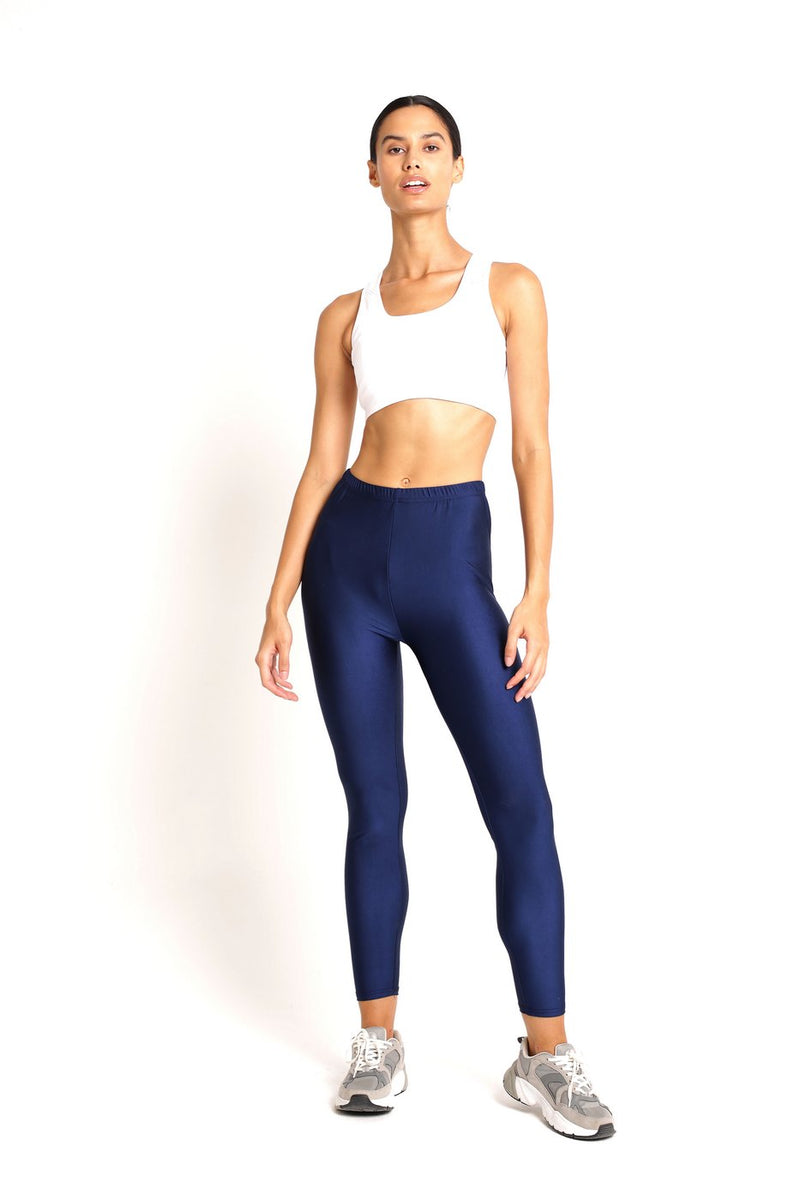 Legging court bleu marine best sale