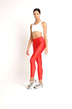 Women's Anti-Perspirant Sports Leggings red
