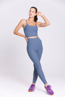 Legging Lotus - Bleu Jeans