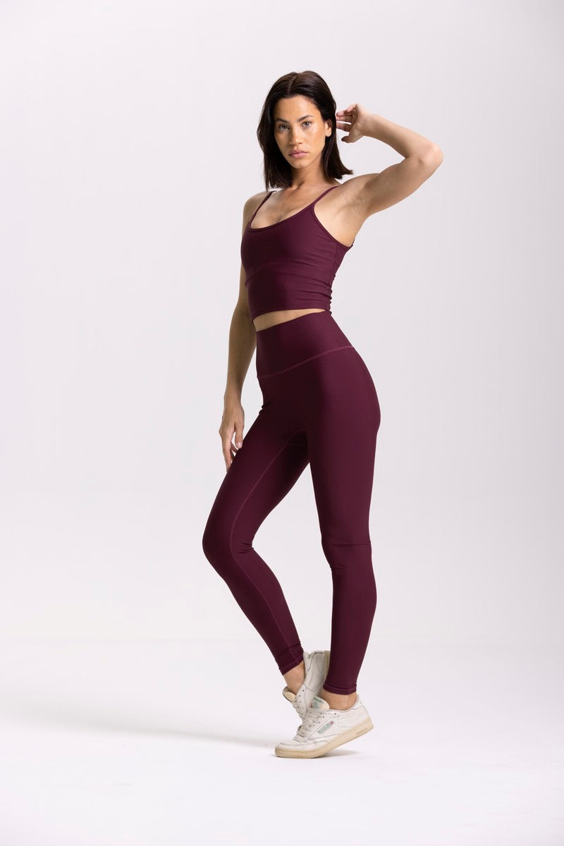 Legging Lotus - Bordeaux